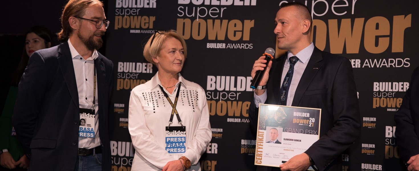 Nagroda Builder Super Power dla dyrektora Sławomira Gawlika
