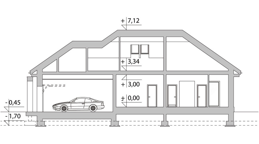 Projekt domu LK&1332