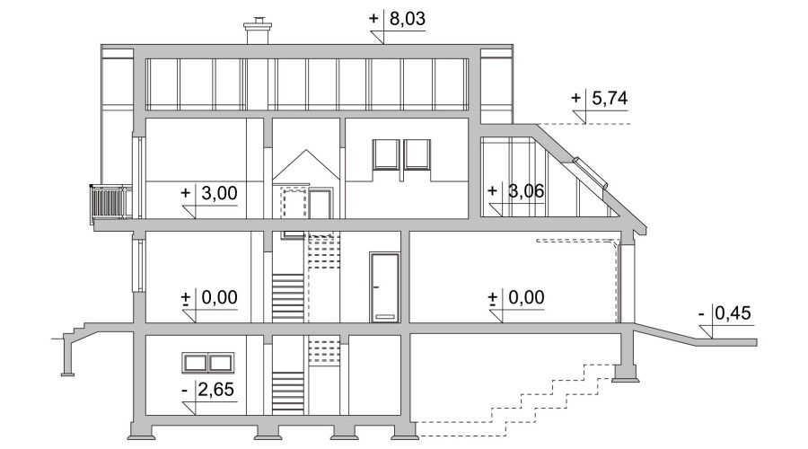 Projekt domu LK&639