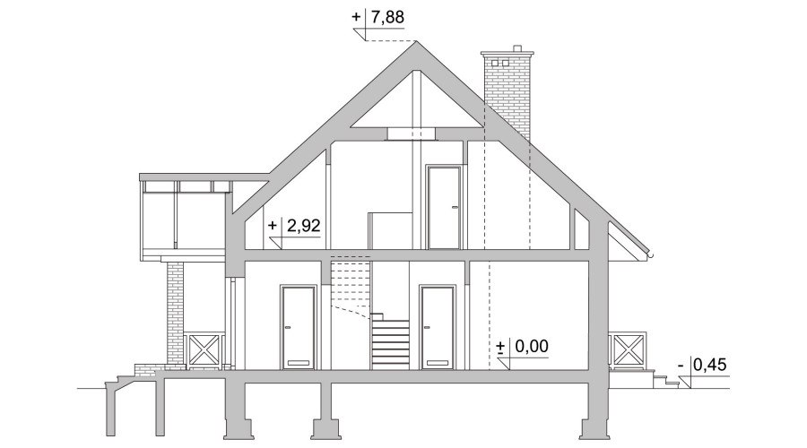 Projekt domu LK&778